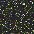 Glitch stars element pattern. Vector seamless stellar constellation background. Space/ cosmic/ zodiacal